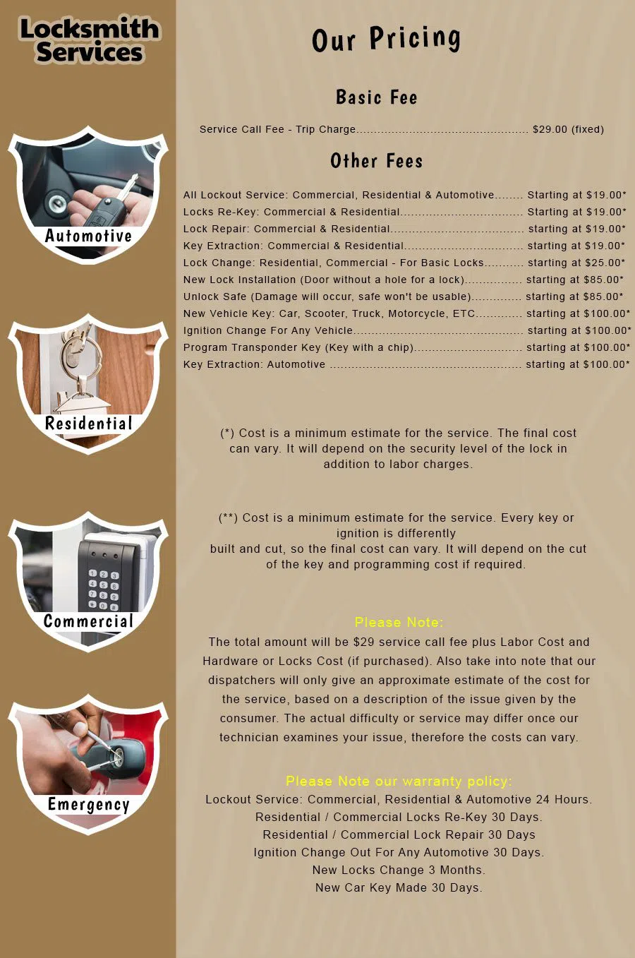 Elite Locksmith Services Jacksonville, FL 904-531-3232